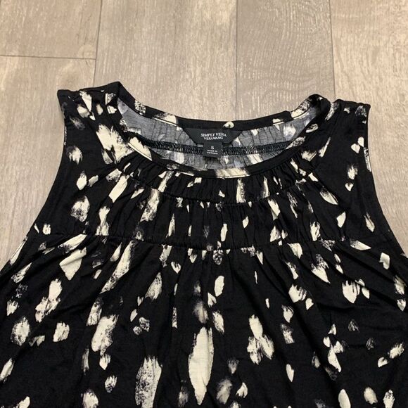NWT Simply Vera Vera Wang Pleated Tanktop Shirt - Picture 5 of 6